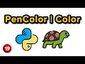 PenColor and Color Functions - Python Turtle Graphics Tutorial 19