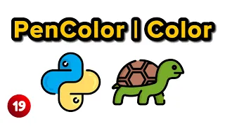 PenColor and Color Functions - Python Turtle Graphics Tutorial 19