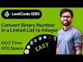 LeetCode 1290 Convert Binary Number in a Linked List to Integer