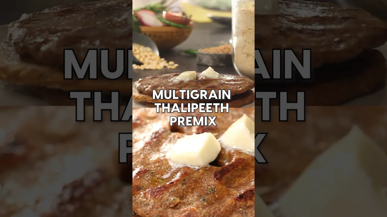 Ready to eat this healthy Multigrain Thalipeeth? #shorts #youtubeshorts #premix