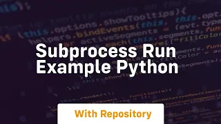 subprocess run example python