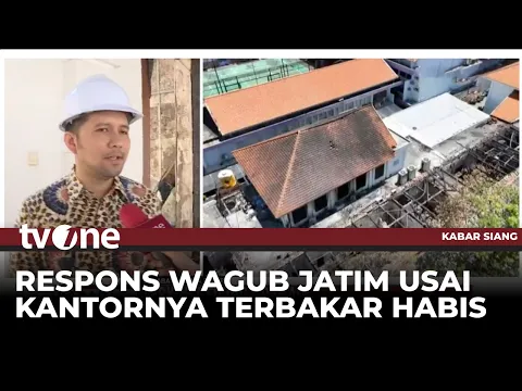 Tinjau Gedung Grahadi yang Terbakar, Ini Kata Wagub Jawa Timur