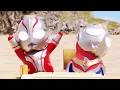 Ultraman Dyna, Mebius baby vs Kamen RiderウルトラマンSiêu nhân điện quang tí hon đấu vs Hiệp sĩ mặt nạ