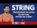 Live String in Java Computer java 10 11 12 ICSE ISC