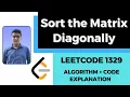 Sort the Matrix Diagonally C Leetcode Solution 1329