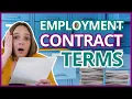 Employment Contracts The Terms You NEED To Understand