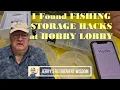 Fishing Storage HACKS from HOBBY LOBBY