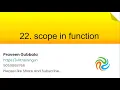 Scope in Functions JavaScript Foundation Training s 22