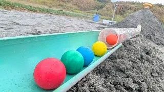 Marble Run Sandy Beach☆Big Sand Mountain Tunnel Adventure Course