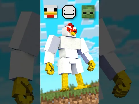 Chicken X Dream X Zombie EVOLUTION ⚡⚡ - Minecraft Animation #animation #minecraft #sigma #memes