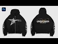 Boxy Zipper Hoodie Mockup Psd