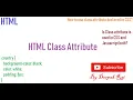 HTML Class Attribute