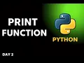 Python Print Function Explained Day 2 Python for Beginners Sep and end parameter in python