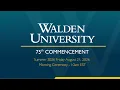 Summer 2026 Friday Morning Commencement Ceremony