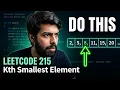 Kth Smallest Element in Array Leetcode 215 Interview Question for DSA