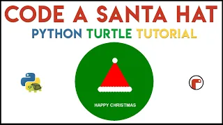 Python Turtle - Code a Santa Hat