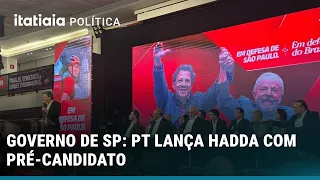 PT CONFIRMA OFICIALMENTE A PRÉ CANDITATURA DE FERNANDO HADDAD PARA O GOVERNO DE SÃO PAULO