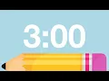 3 Minute Back to School Timer Chimes Alarm at End