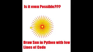 Draw Sun in Python Python Turtle