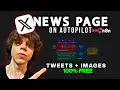 How I Built an Automatic X Twitter News Page With Images FOR FREE n8n Tutorial