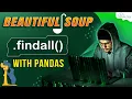 Web Scraping with Beautiful Soup and Pandas - BeautifulSoup find