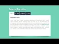 How to Create Tab Menu in HTML CSS JS Menu Tabular Tab Menu CSS Tab Menu in 2021