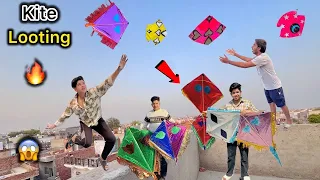 Aaj Hui Sabse Dangerous Kite Looting 😱🪁 Running Behind Kites Gone Wrong 😂🔥 Kite Looting Challenge❤️