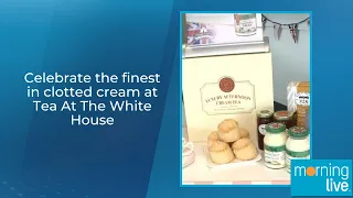 استمتع بأرقى أنواع الكريمة المتخثرة في حفل شاي البيت الأبيض دندنها