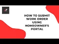 How to Submit Work Order