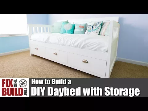 Download MP3 DIY Daybed with Storage Drawers | How to Woodworking Projects