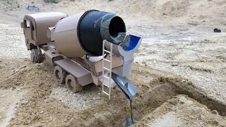 How to make Concrete Mixer Truck from a Cardboard