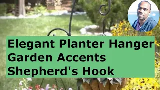 LOWES Fancy Shepherd s Hook Metal Hanging Planter