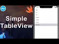 How to Create Simple TableView in Xcode 11 Swift 5