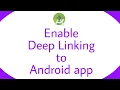 Android Deep linking tutorial