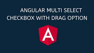 Angular Multiselect checkbox with drag option