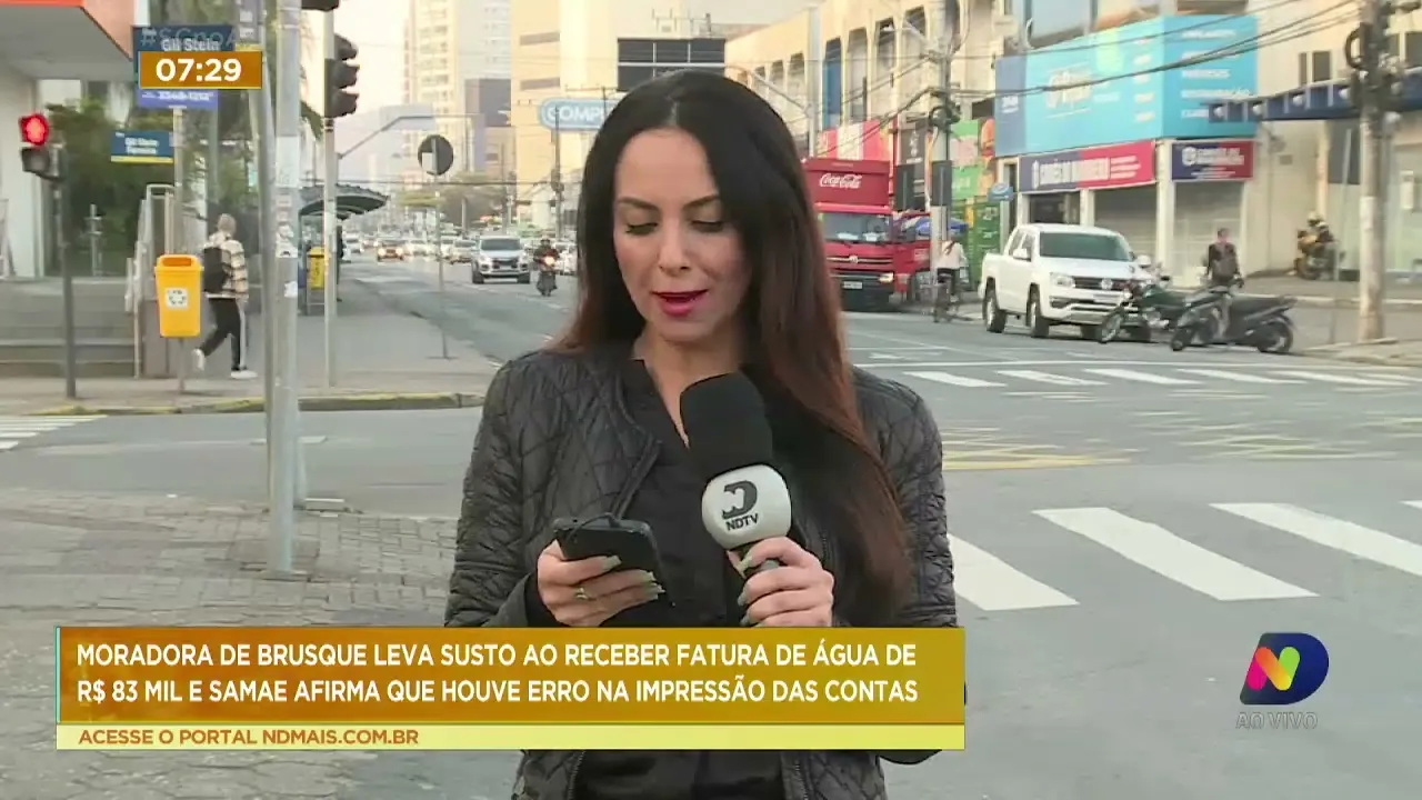 Moradora de Brusque leva susto ao receber a fatura de água no valor de R$ 83 mil