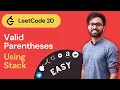 Valid Parentheses LeetCode Java in Hindi