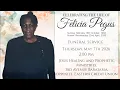 The Funeral Service of Felicia Pegus
