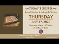Download Lagu Evangelielezing van vandaag \u0026 katholieke reflectie • donderdag 17 juli 2025