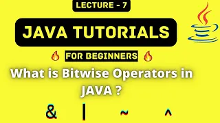 Binary Number System Bitwise Operators Example in Java Hindi