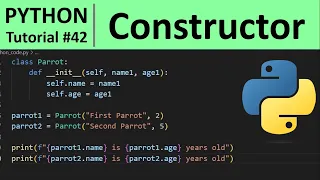 Python Tutorial - Constructor in Python Programming for Beginners