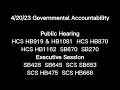 23 Gov Accountability PH HB919 HB1081 HB870 HB1162 SB670 SB270 ES SB428 SB645 SB653 HB475 HB668