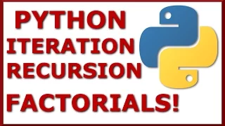 Iterative vs Recursive Factorial Functions in Python Basic Python Computing Concepts Tutorial