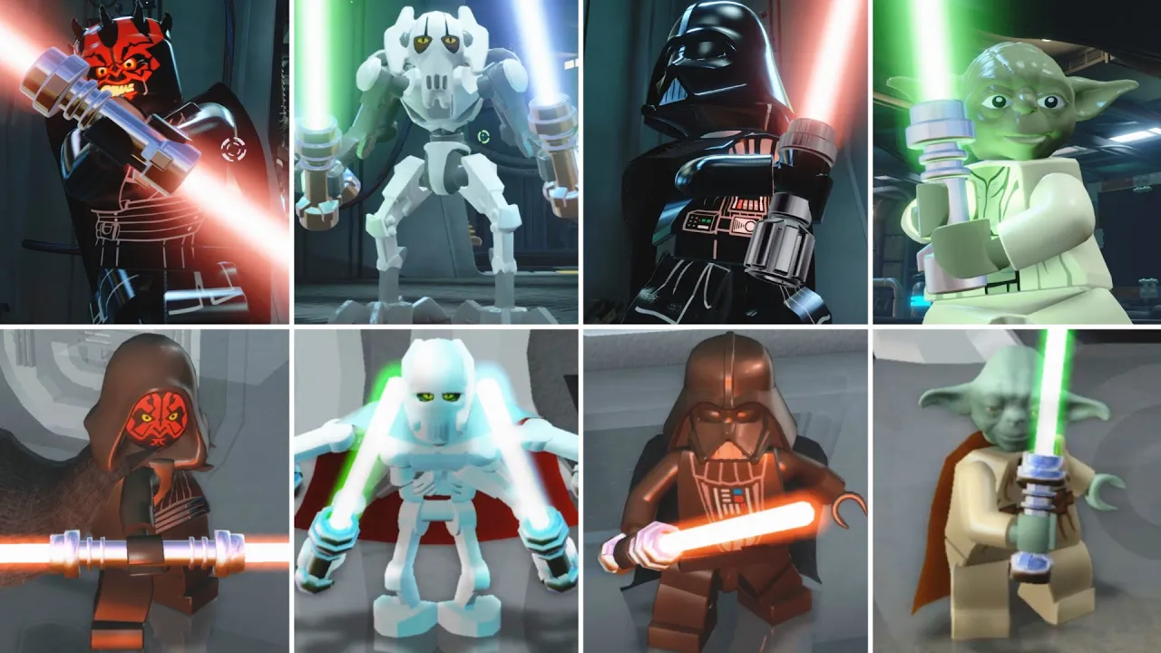 LEGO Star Wars: The Force Awakens Trailer Comparison. 