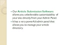Article Directory script