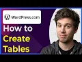 How to Create Tables in Wordpress Step-By-Step 2026 guide
