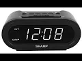 -Sharp Accuset Alarm Clock with Display Dimmer-Model SPC 476A