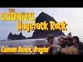 The Goonies Haystack Rock Cannon Beach Oregon Movie Scenes One-Eyed Willy s Treasure Location