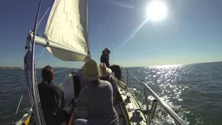 Sailing Anduril off the Coast of Marina del Rey, California