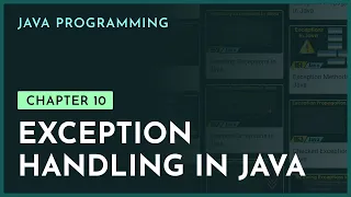 Exception Handling in Java Chapter-9 Java Programming nesoacademy org
